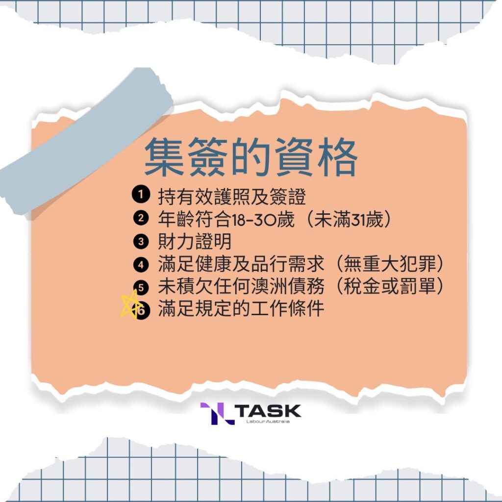 澳洲集簽資格